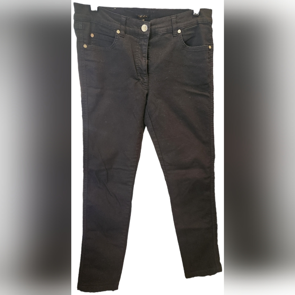 Escada black skinny jeans